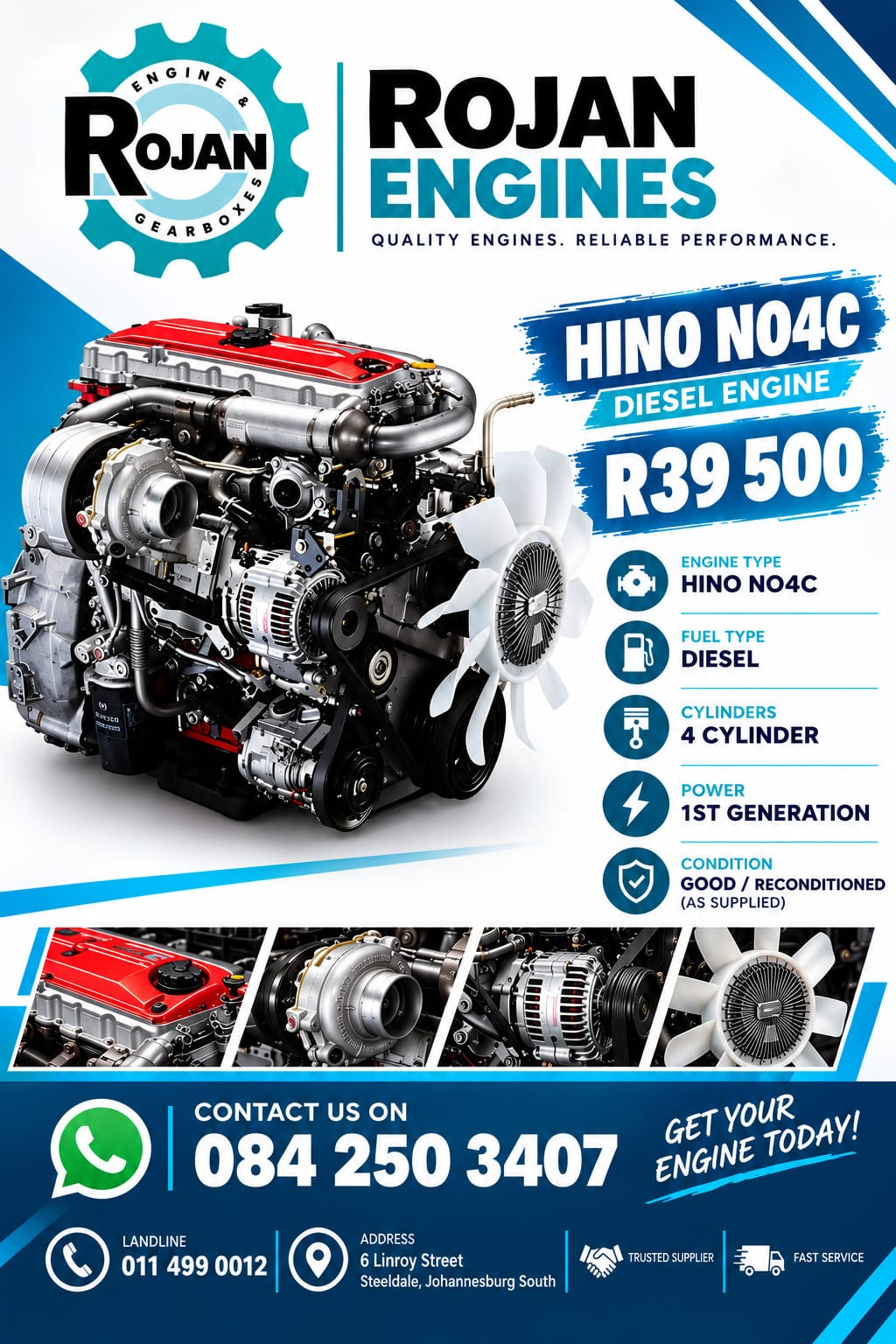 Hino N04C diesel engine