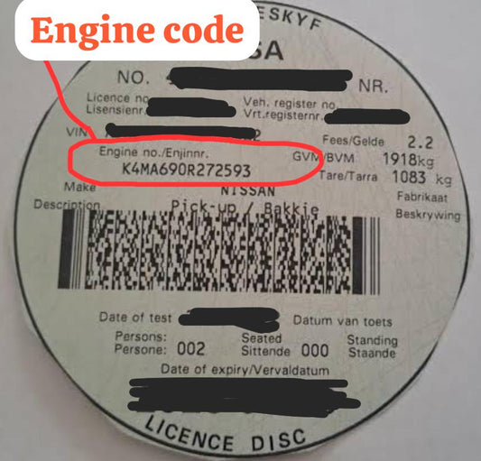 How to find your Engine Code.