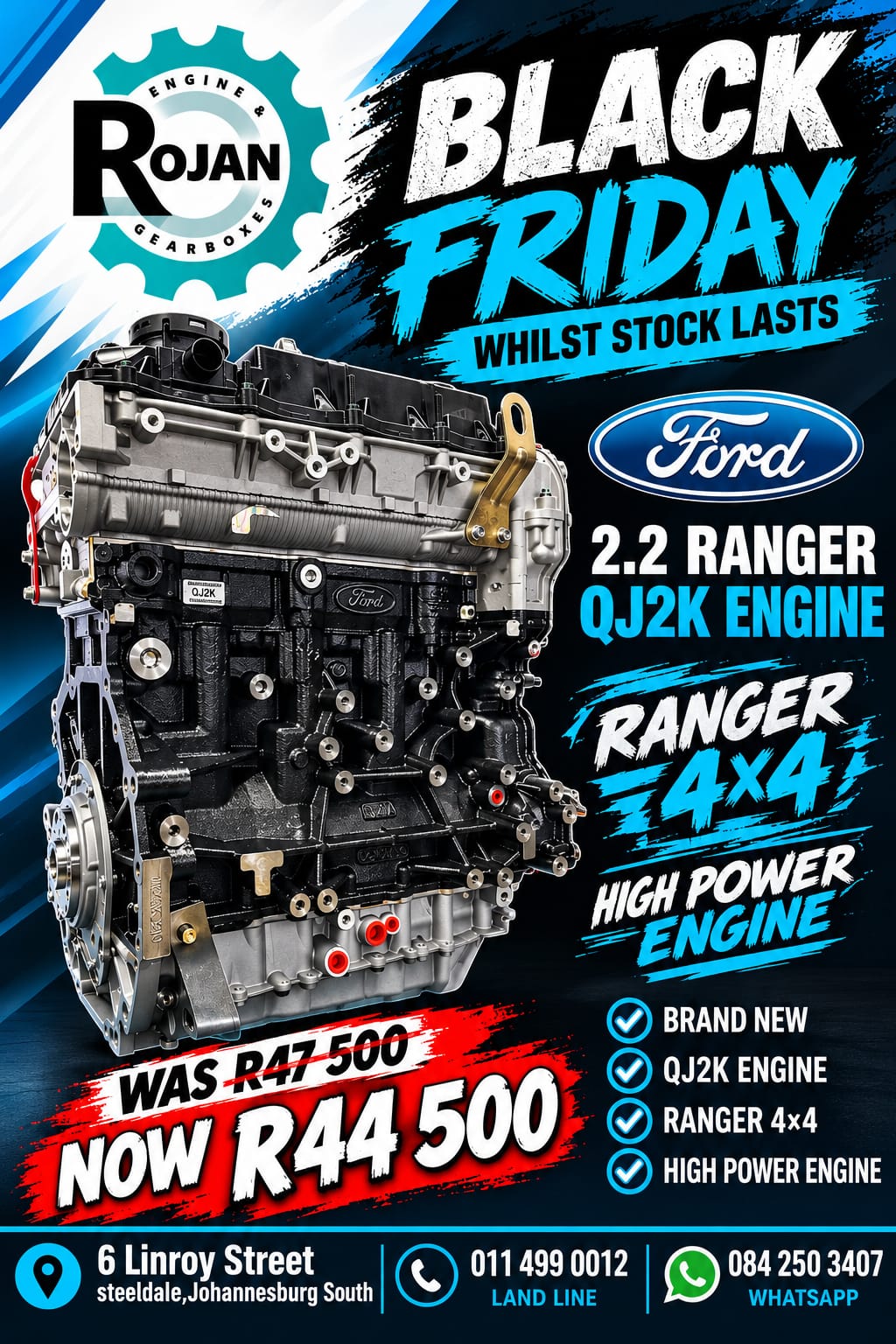 Ford Ranger QJ2K engine